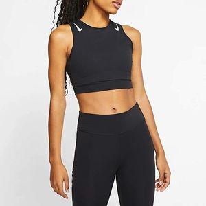 Nike Womens AeroSwift Running Crop Top